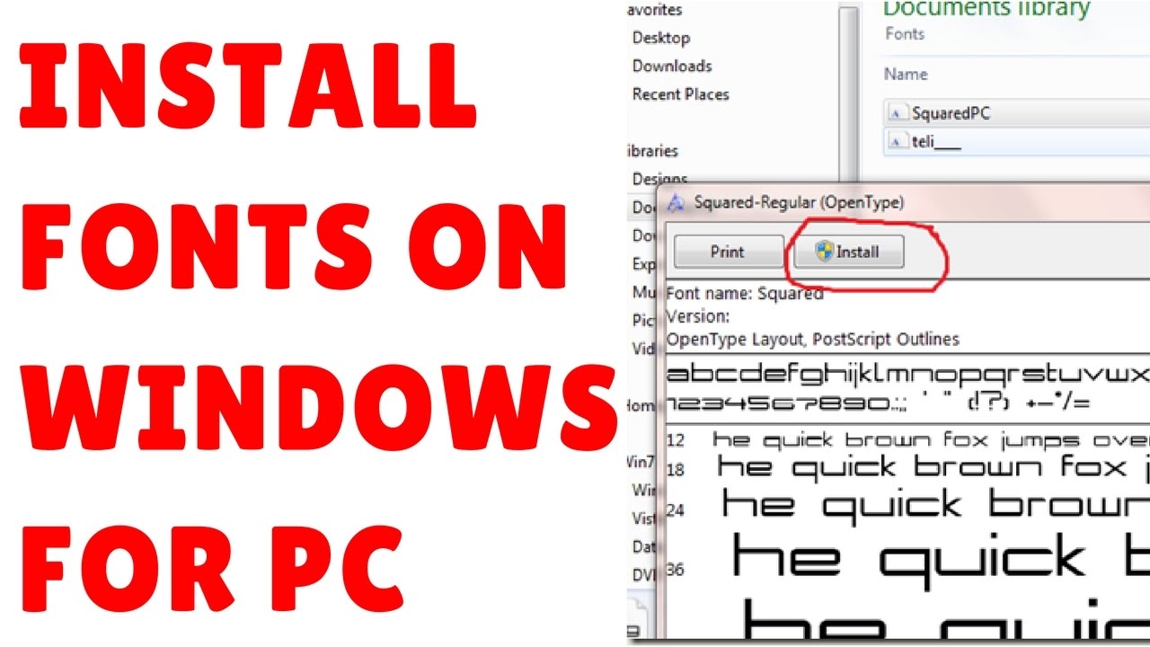 Install Pfm Font Windows 10