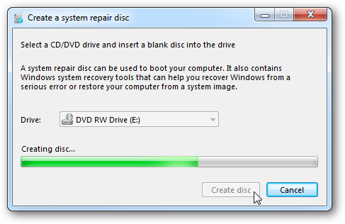 Windows Vista System Recovery Disk